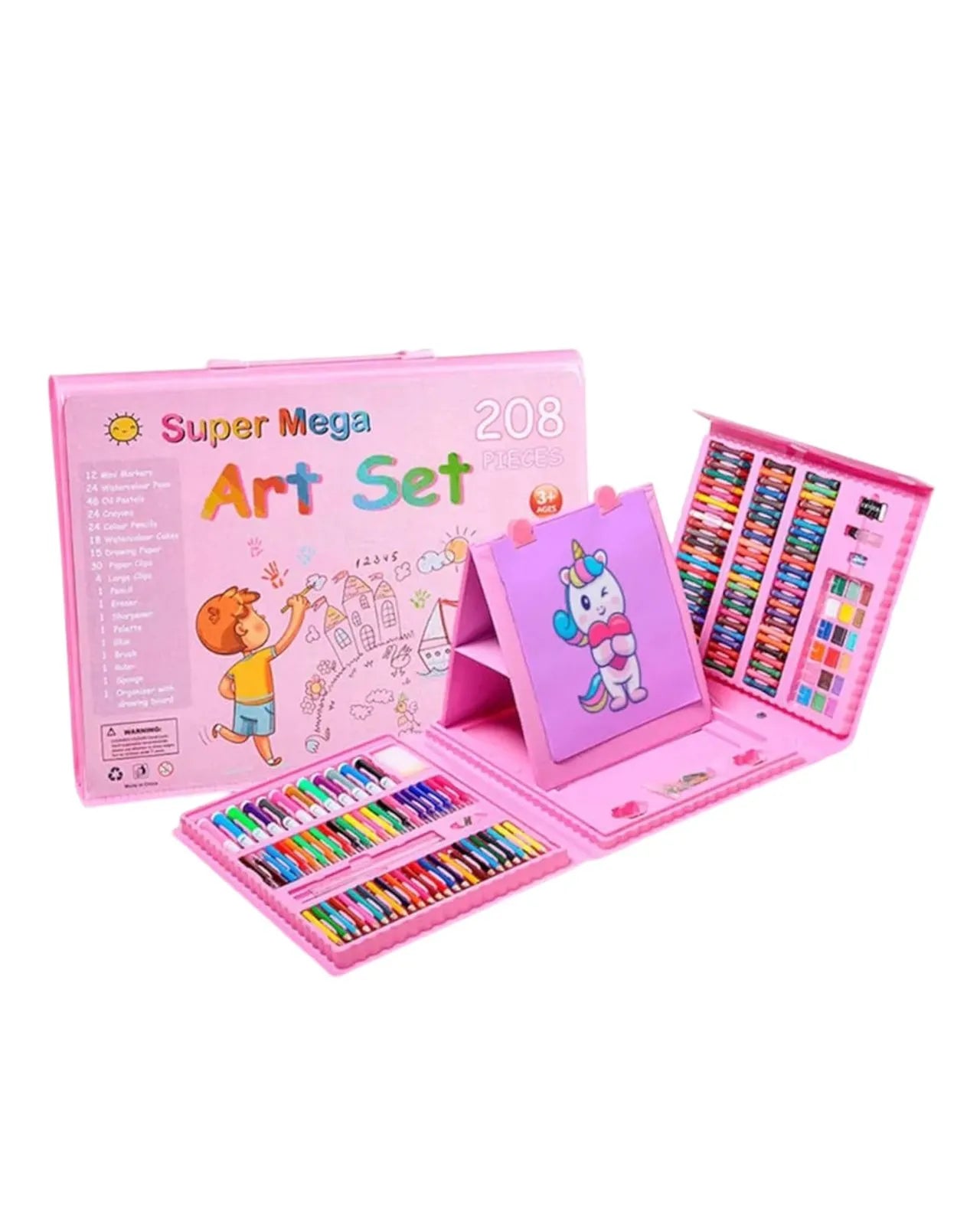 Set de arte 208 piezas para niños
